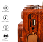 A8 FM Radio Retro Dual Vintage Speaker