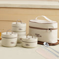 Portable Insulated Lunch bag with 4 Containers