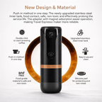 Portable Electric Espresso Maker – One-Touch Travel Coffee Machine