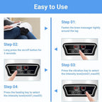 Cordless Knee Massager with Heat Therapy & Red Light