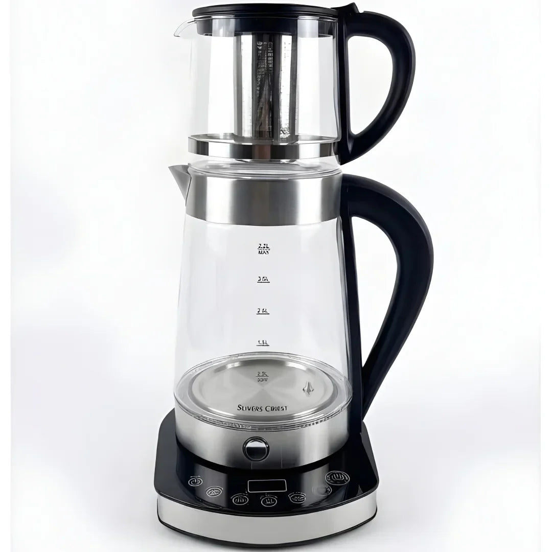 Electric Glass Tea Maker 2.2L Kettle with Infuser - 2800W