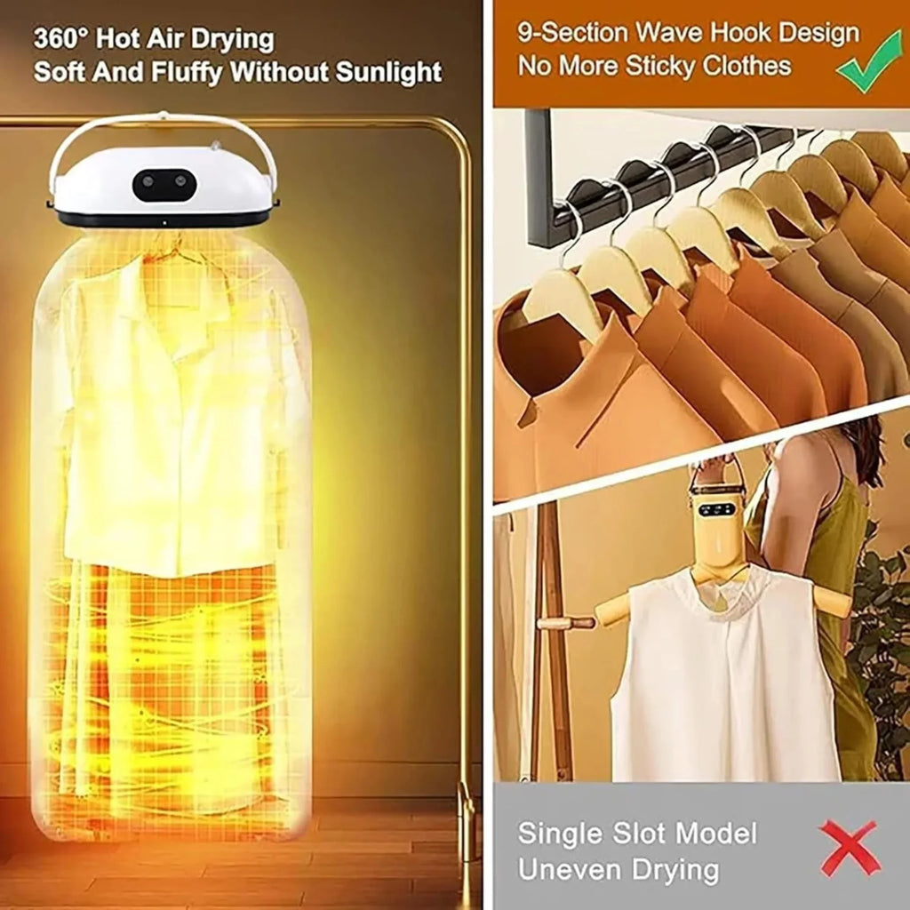 Portable Electric Clothes Dryer - Fast Drying
