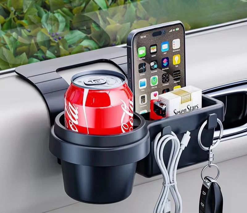 Car Door Cup Holder Window